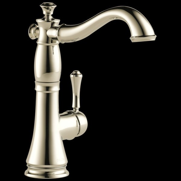 Delta 1 or 3 Hole Kitchen Faucet, Polished Nickel 1997LF-PN